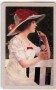 85. 1985 girl with hat -  57x88mm  x2 (Small)